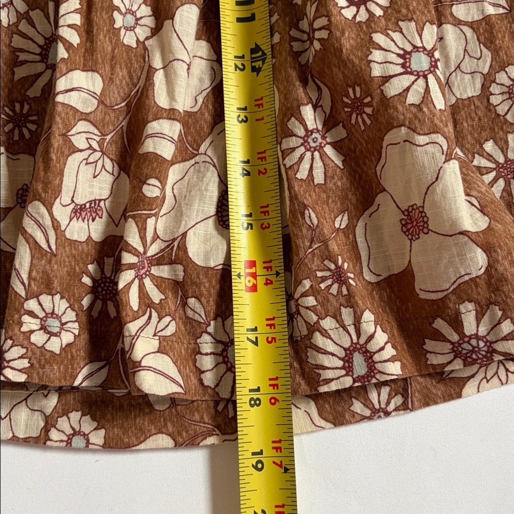 Free People Top Blouse Miss Daisy Printed Top Floral Boho shirt size XS - Picture 15 of 16